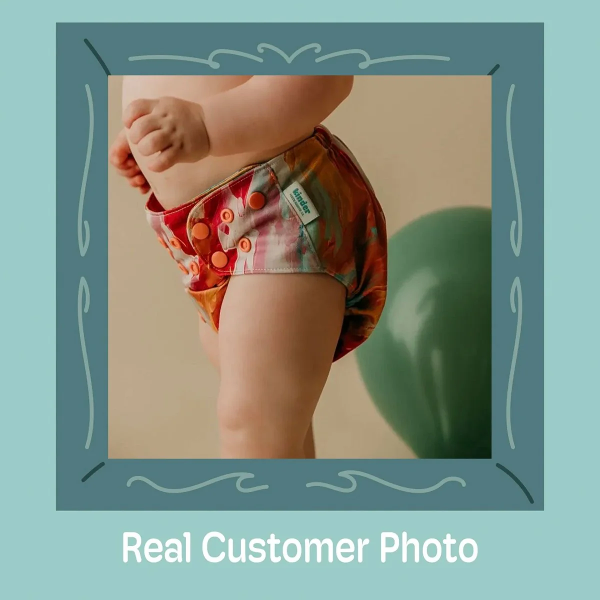 Abstract: Essentials Pocket Cloth Diaper with Athletic Wicking Jersey, Grows with your Baby - Image 40