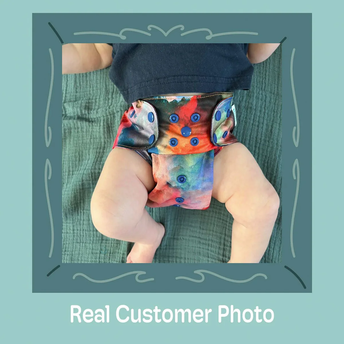 Abstract: Essentials Pocket Cloth Diaper with Athletic Wicking Jersey, Grows with your Baby - Image 41