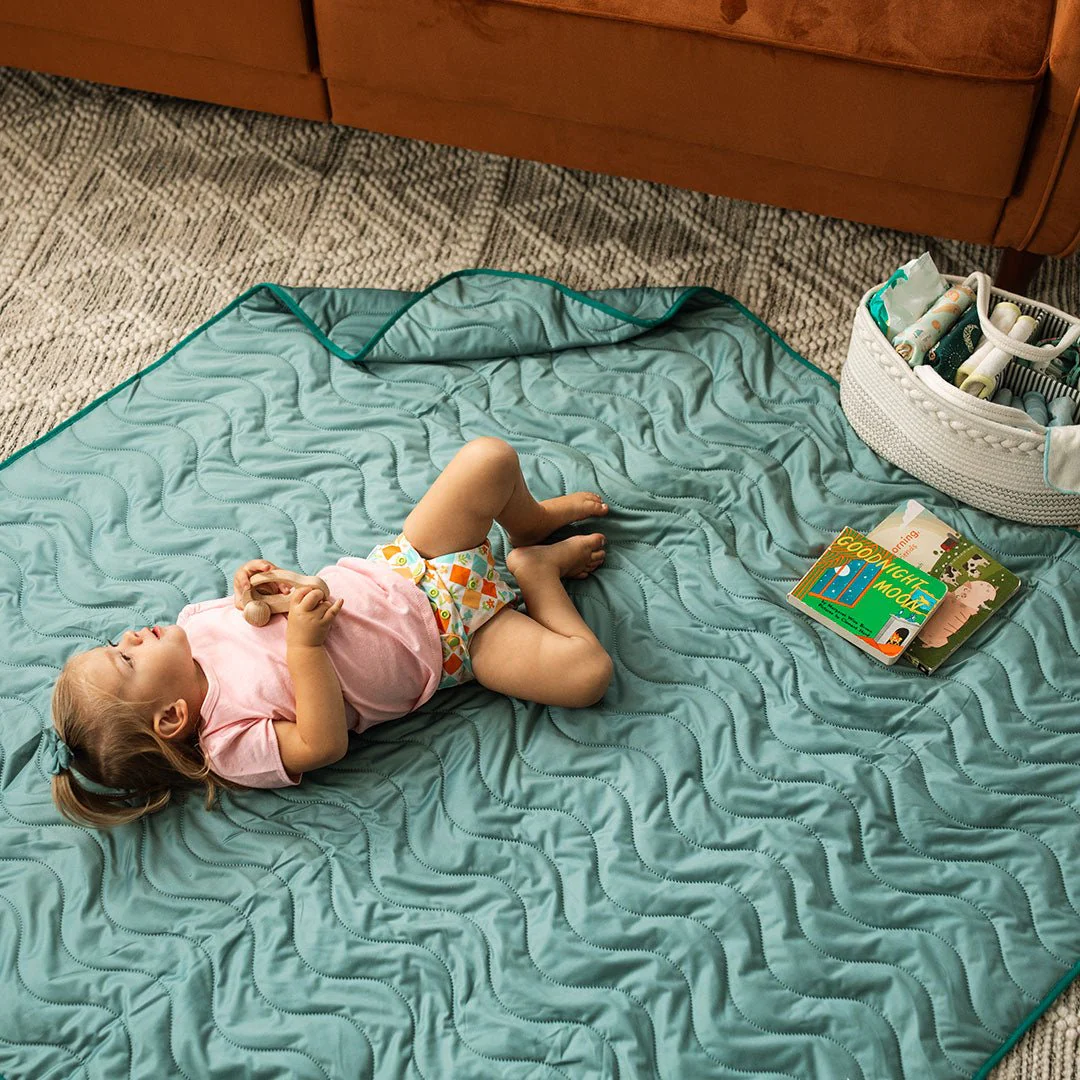 Anywhere Adventure Play Mat, Featuring Quilted Wipeable Machine Washable Fabric - Image 24