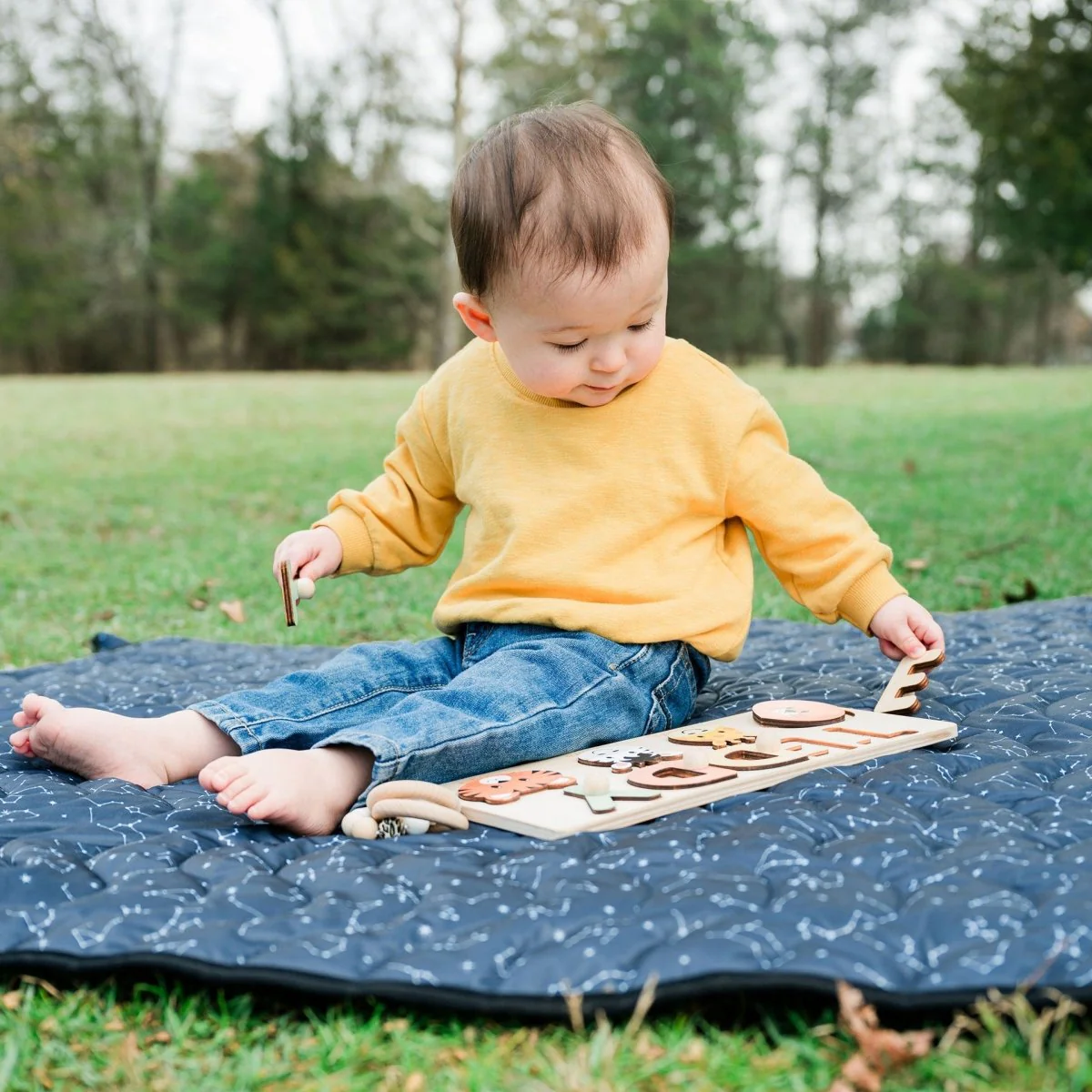 Anywhere Adventure Play Mat, Featuring Quilted Wipeable Machine Washable Fabric - Image 27