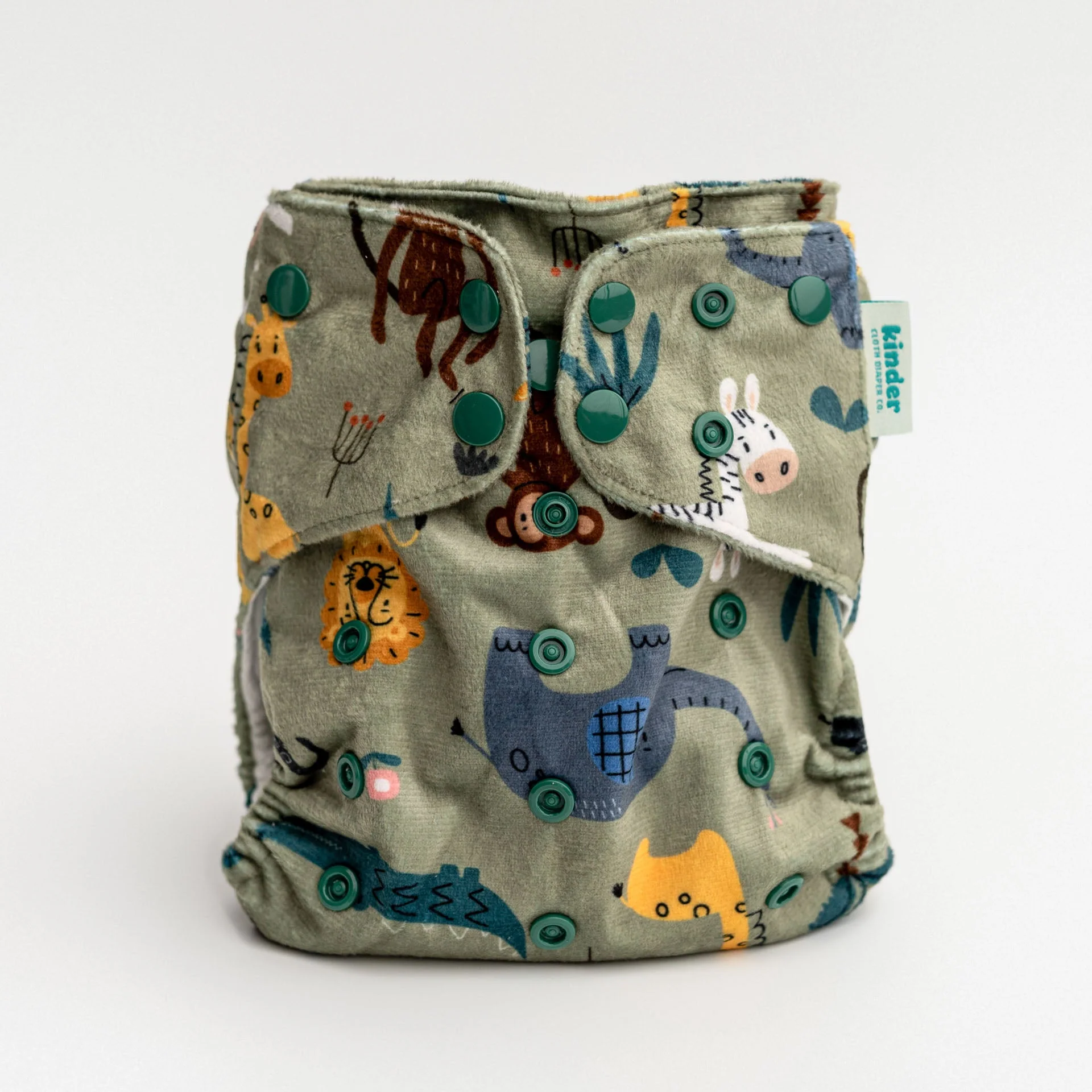 Patterned Lounger Pocket Cloth Diaper — Minky Fleece with Athletic Wicking Jersey - Image 18