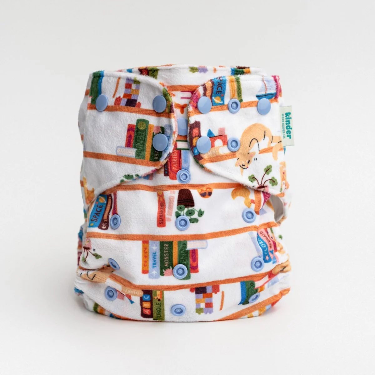 Patterned Lounger Pocket Cloth Diaper — Minky Fleece with Athletic Wicking Jersey - Image 22