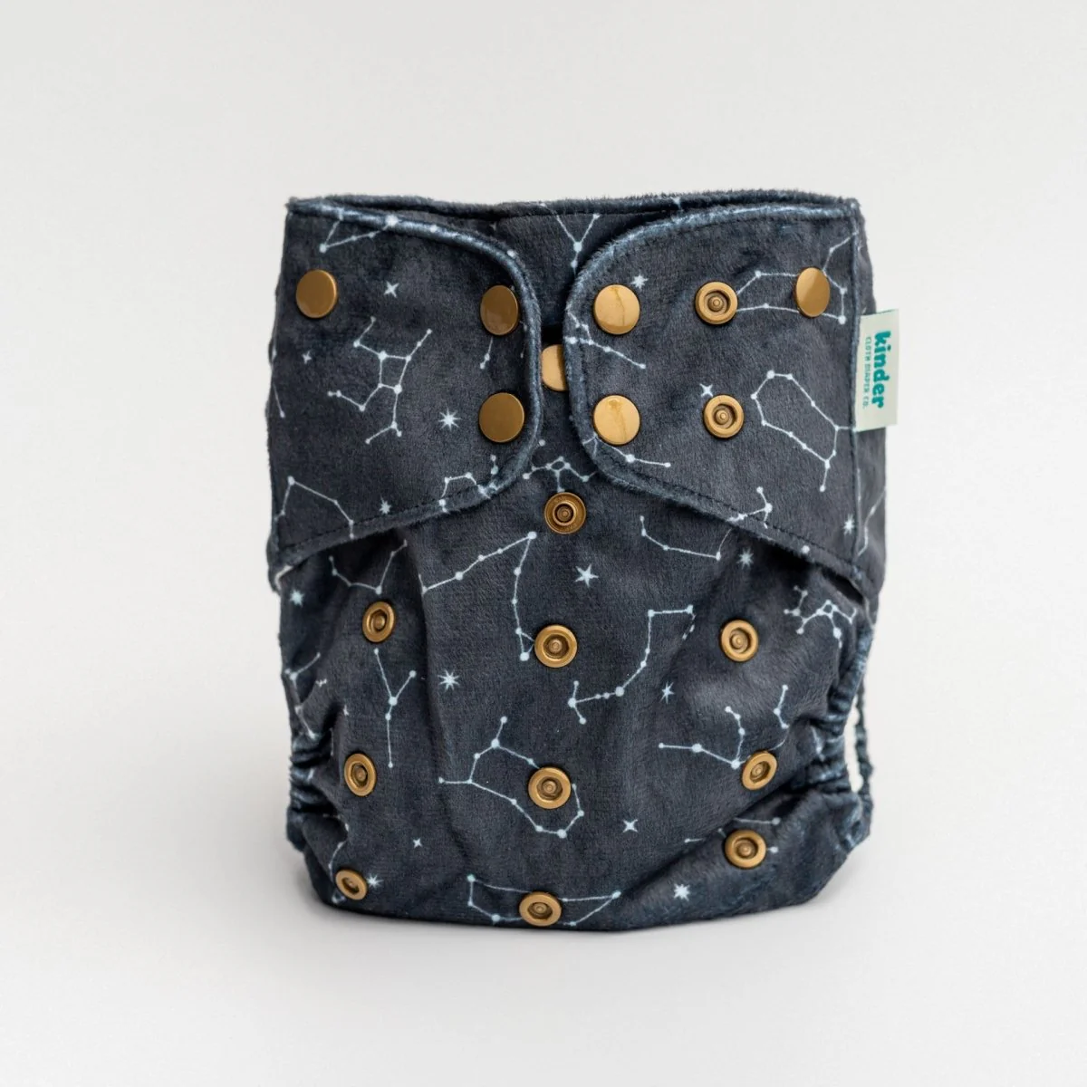 Patterned Lounger Pocket Cloth Diaper — Minky Fleece with Athletic Wicking Jersey - Image 24