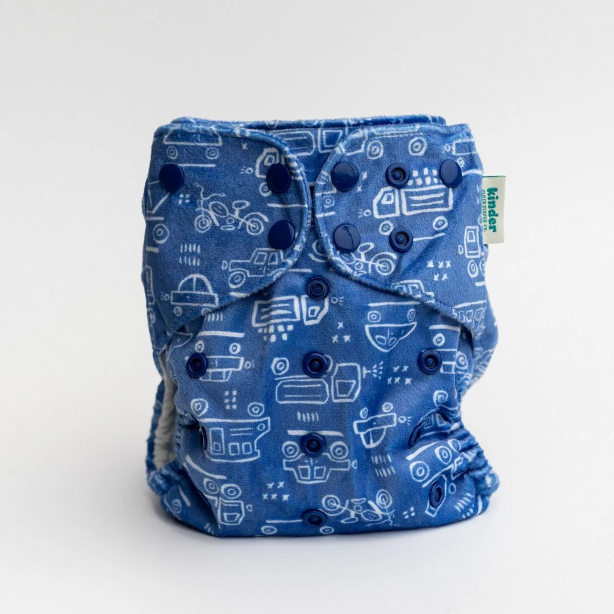 Patterned Lounger Pocket Cloth Diaper — Minky Fleece with Athletic Wicking Jersey - Image 25