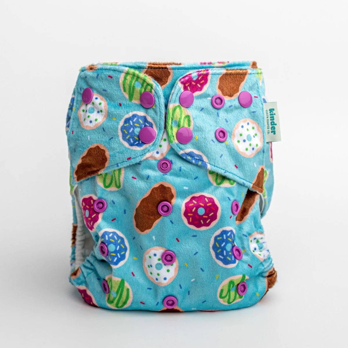 Patterned Lounger Pocket Cloth Diaper — Minky Fleece with Athletic Wicking Jersey - Image 30