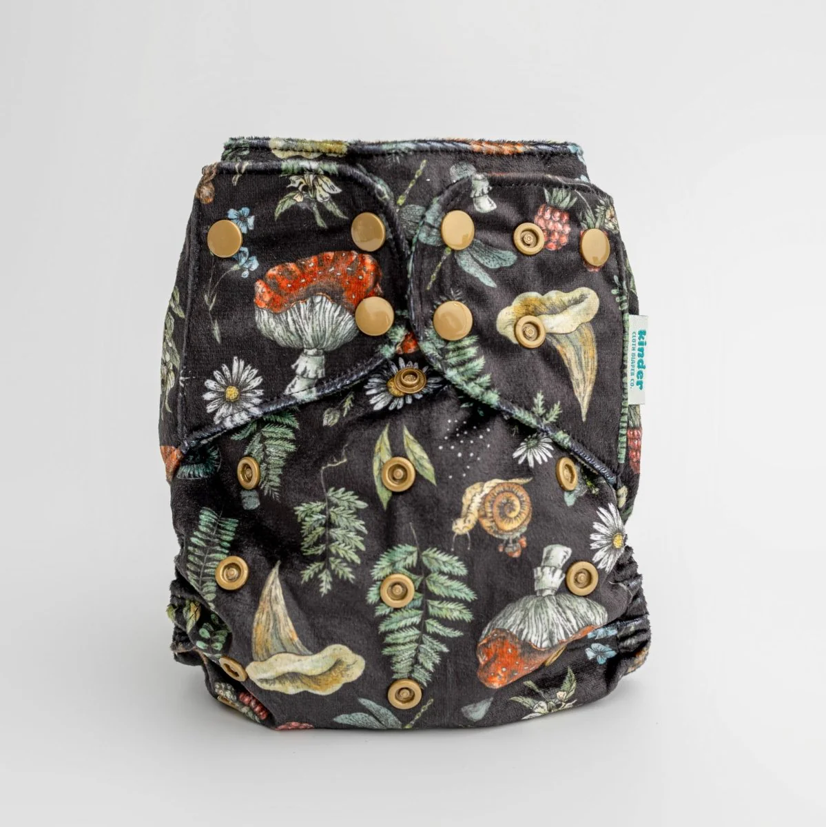 Patterned Lounger Pocket Cloth Diaper — Minky Fleece with Athletic Wicking Jersey - Image 44