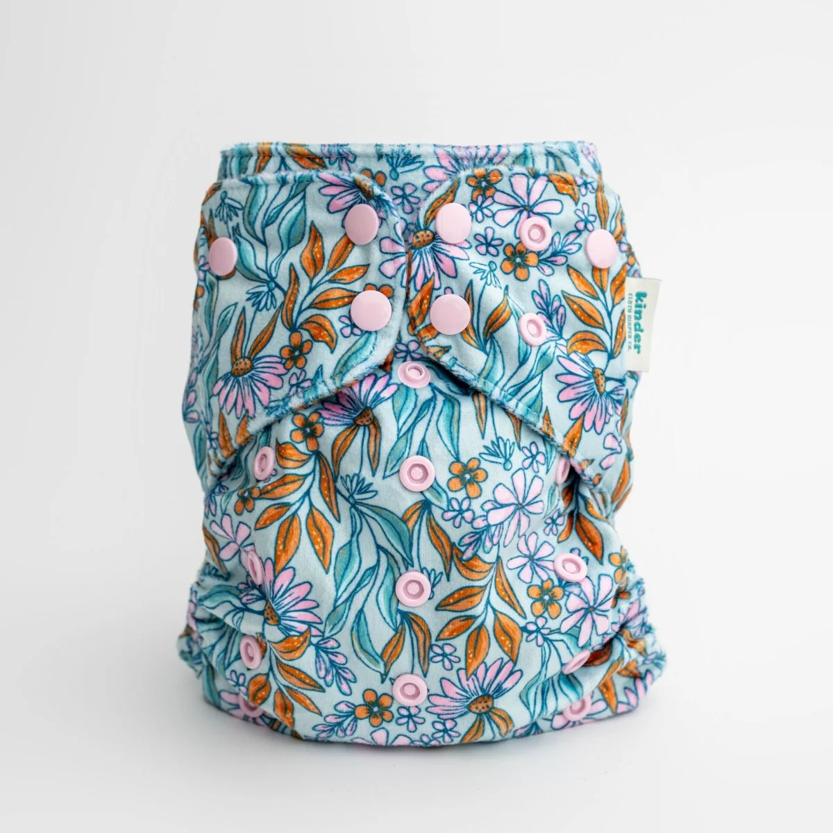 Patterned Lounger Pocket Cloth Diaper — Minky Fleece with Athletic Wicking Jersey - Image 46