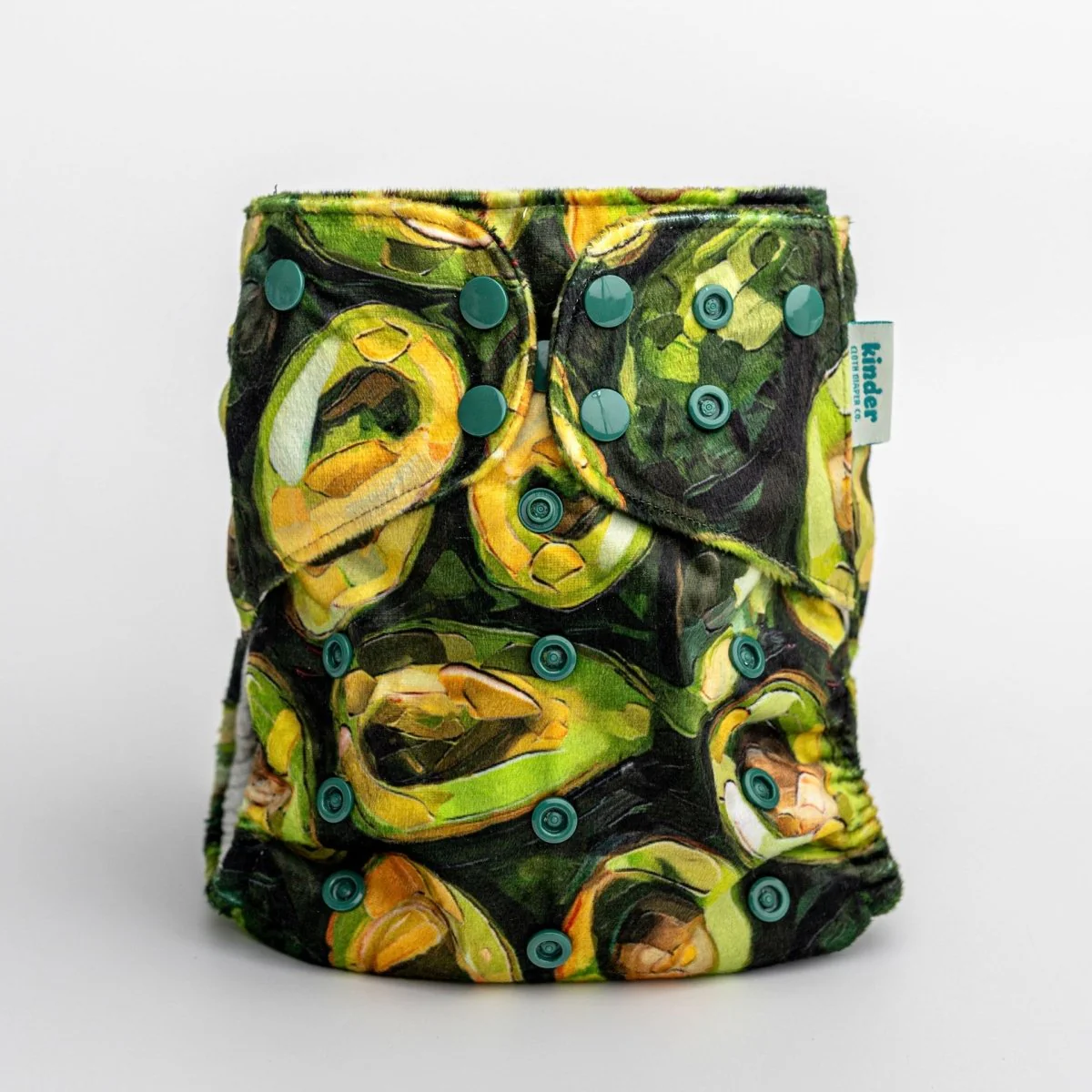 Patterned Lounger Pocket Cloth Diaper — Minky Fleece with Athletic Wicking Jersey - Image 49