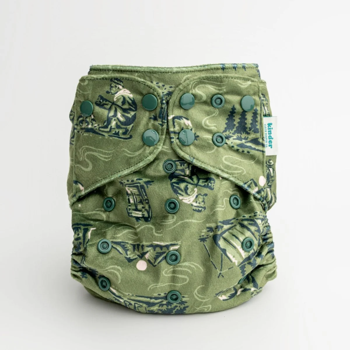 Patterned Lounger Pocket Cloth Diaper — Minky Fleece with Athletic Wicking Jersey - Image 51