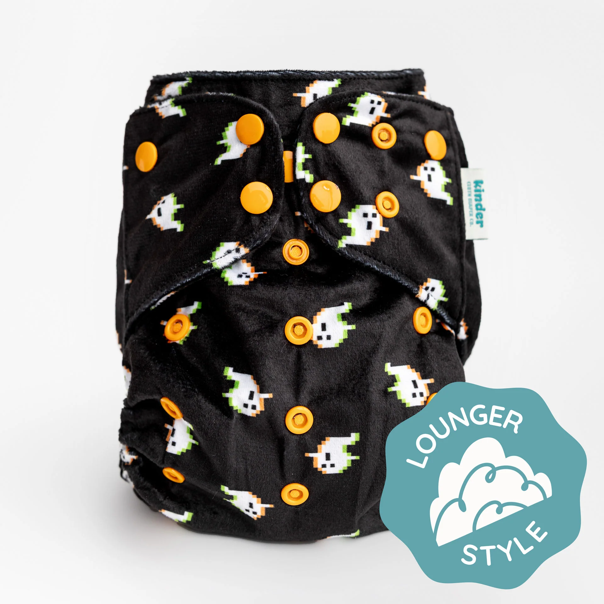 Patterned Lounger Pocket Cloth Diaper — Minky Fleece with Athletic Wicking Jersey - Image 53