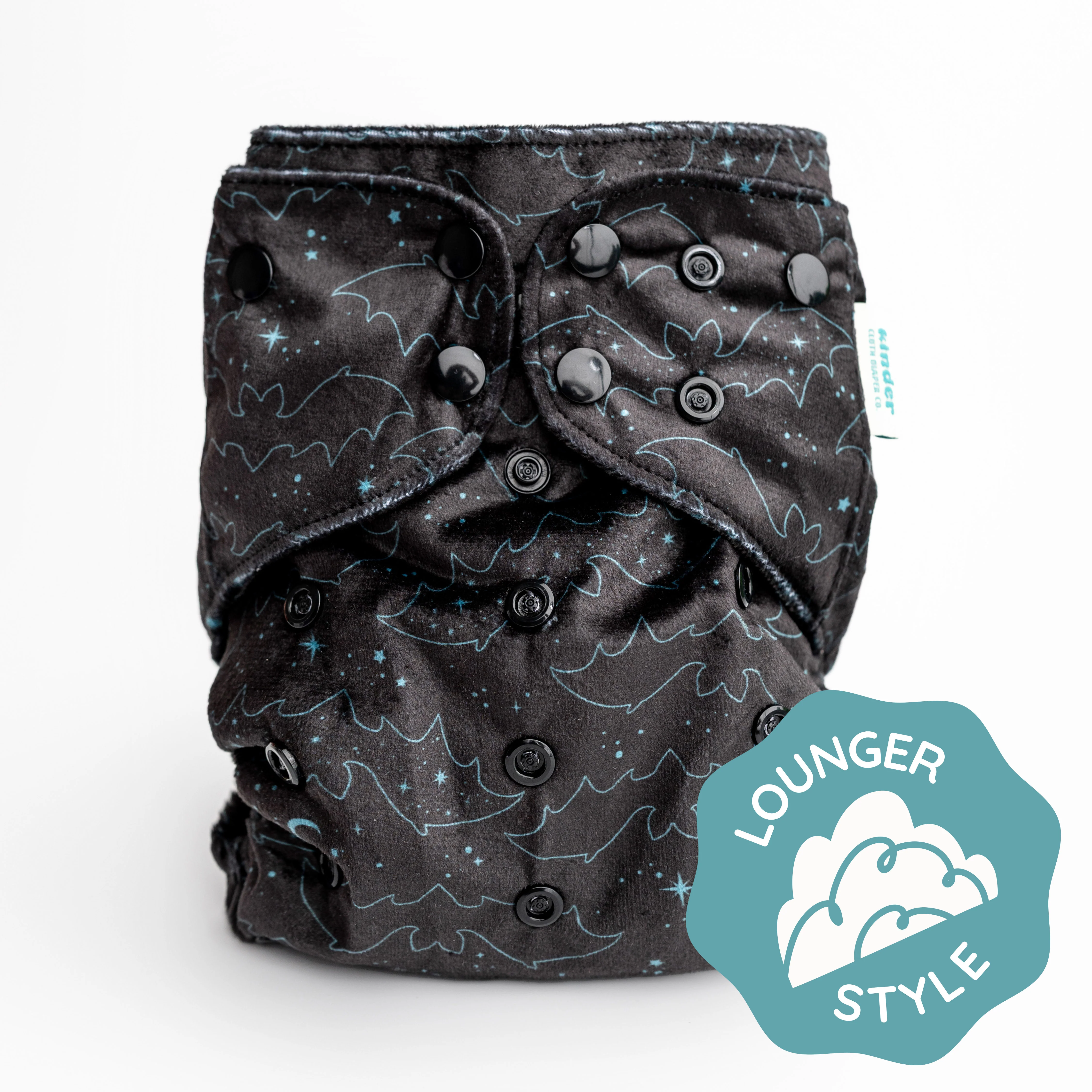 Patterned Lounger Pocket Cloth Diaper — Minky Fleece with Athletic Wicking Jersey - Image 54