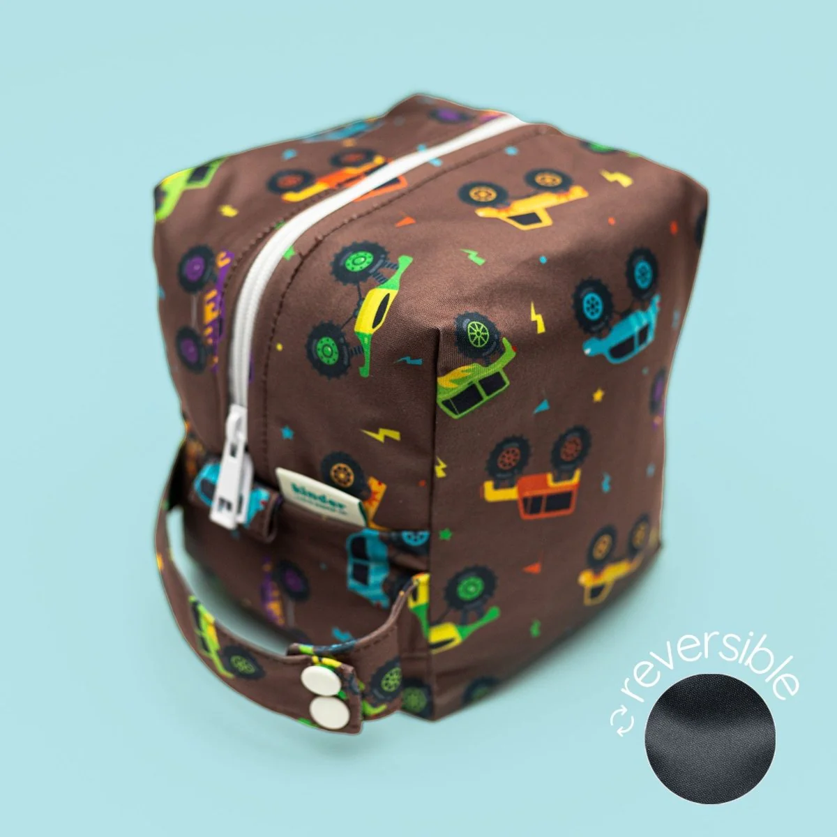 Reversible Mini Storage Travel Cube Diaper Pod with Exterior Storage Pocket - Image 11