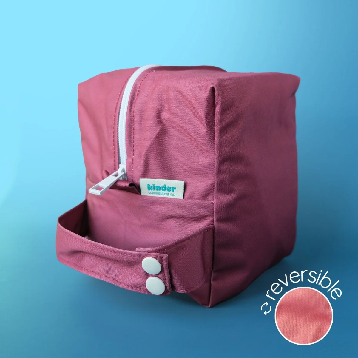 Reversible Mini Storage Travel Cube Diaper Pod with Exterior Storage Pocket - Image 13