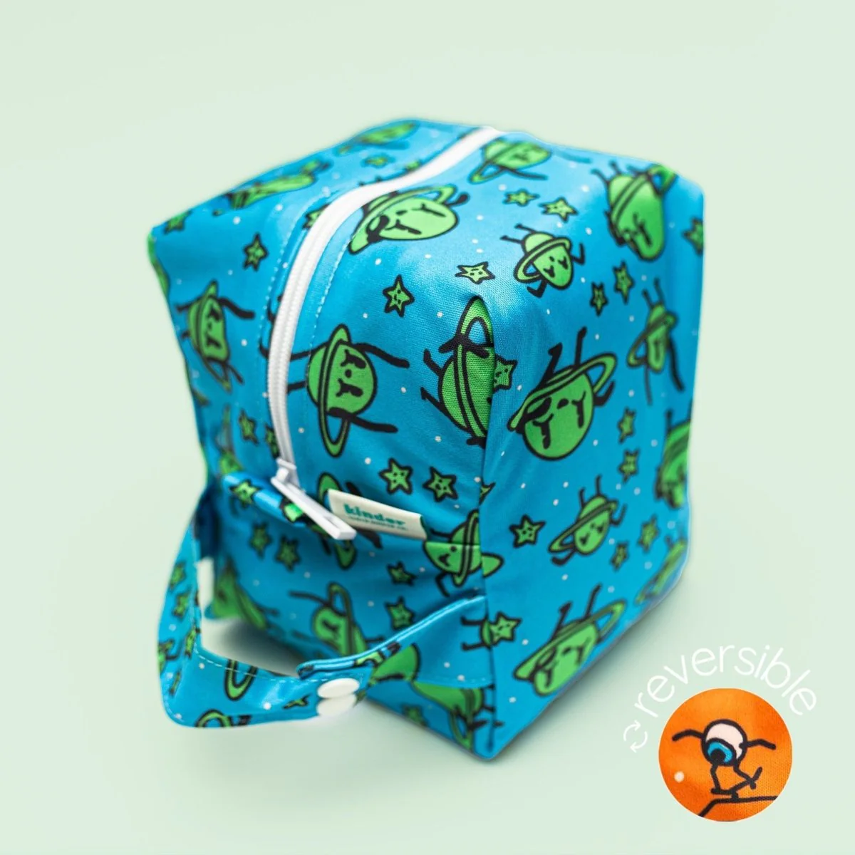 Reversible Mini Storage Travel Cube Diaper Pod with Exterior Storage Pocket - Image 19
