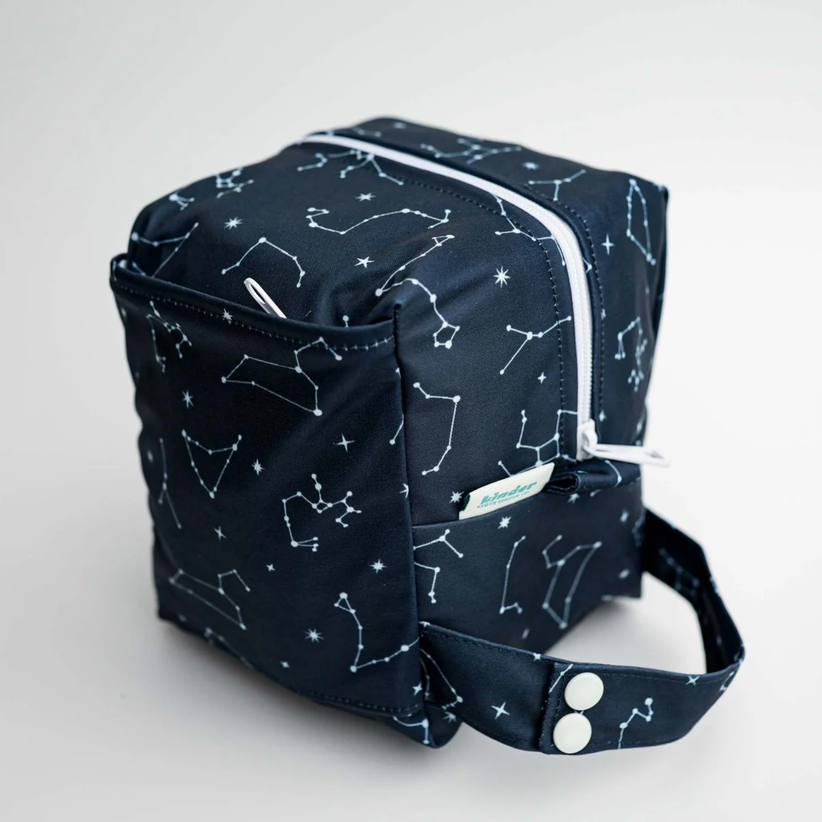 Reversible Mini Storage Travel Cube Diaper Pod with Exterior Storage Pocket - Image 25