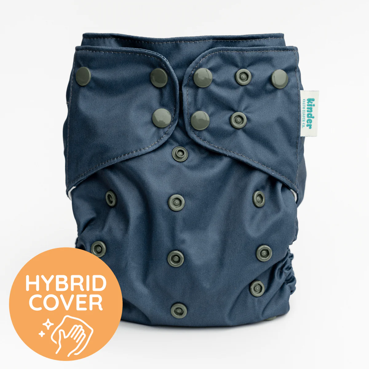 Solid Color: NEW Essentials Hybrid Wipeable Diaper Cover - Image 9