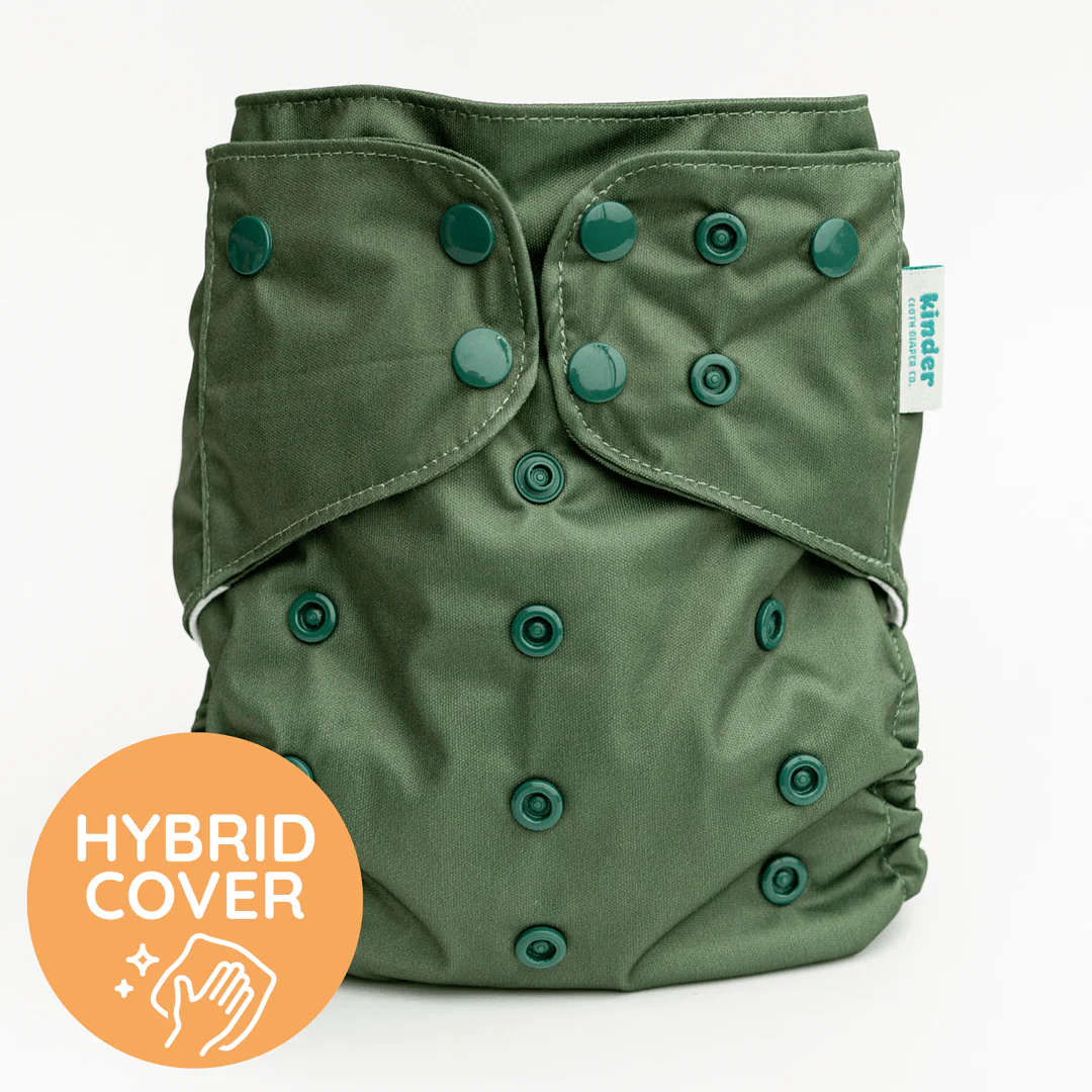 Solid Color: NEW Essentials Hybrid Wipeable Diaper Cover - Image 7