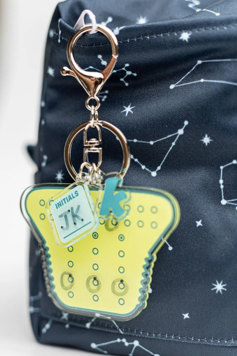 Cloth Diaper Snap Setting Keychain, Daycare Friendly Acrylic Guide for One Size Diapers - Image 4