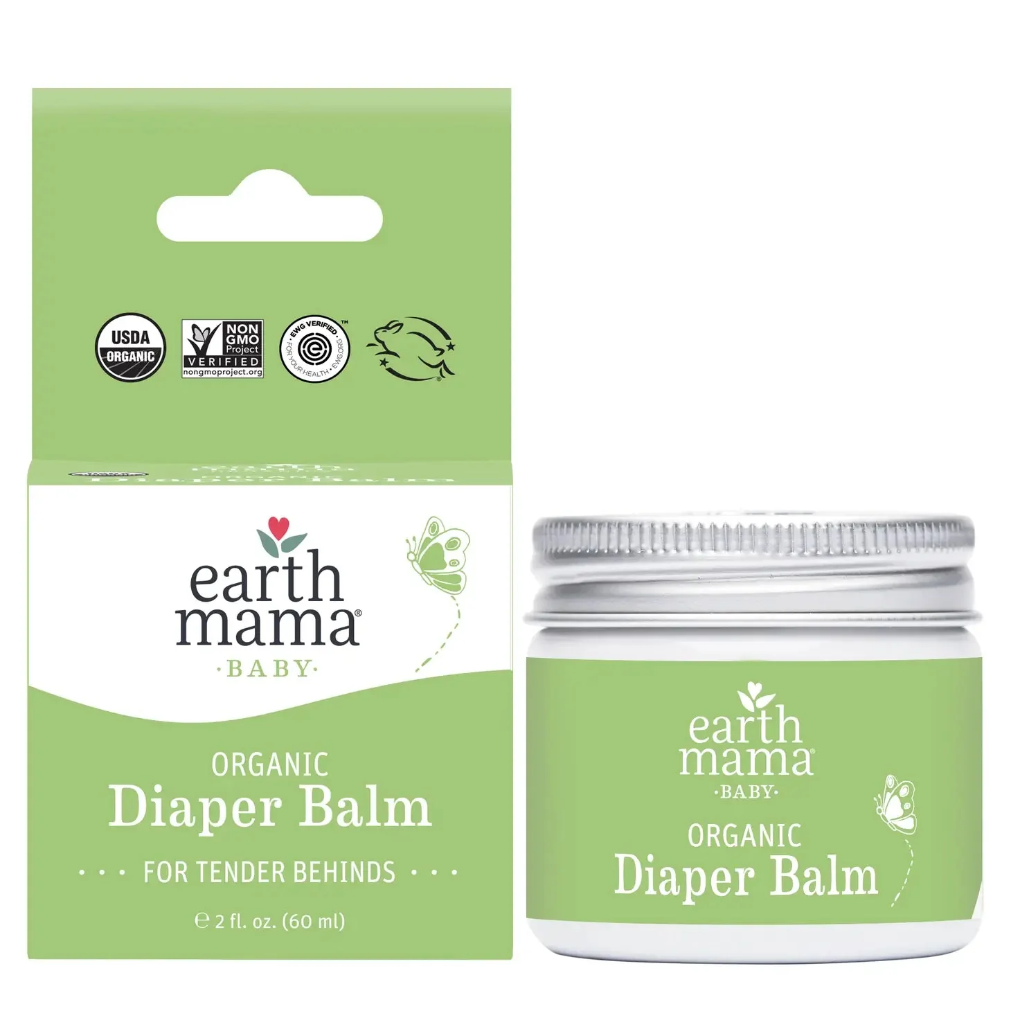 Earth Mama Cloth Diaper Safe Bum Organic Diaper Balm 2 oz Canister - Image 10