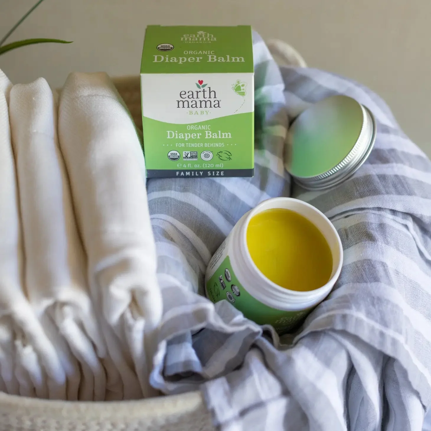 Earth Mama Cloth Diaper Safe Bum Organic Diaper Balm 2 oz Canister - Image 8