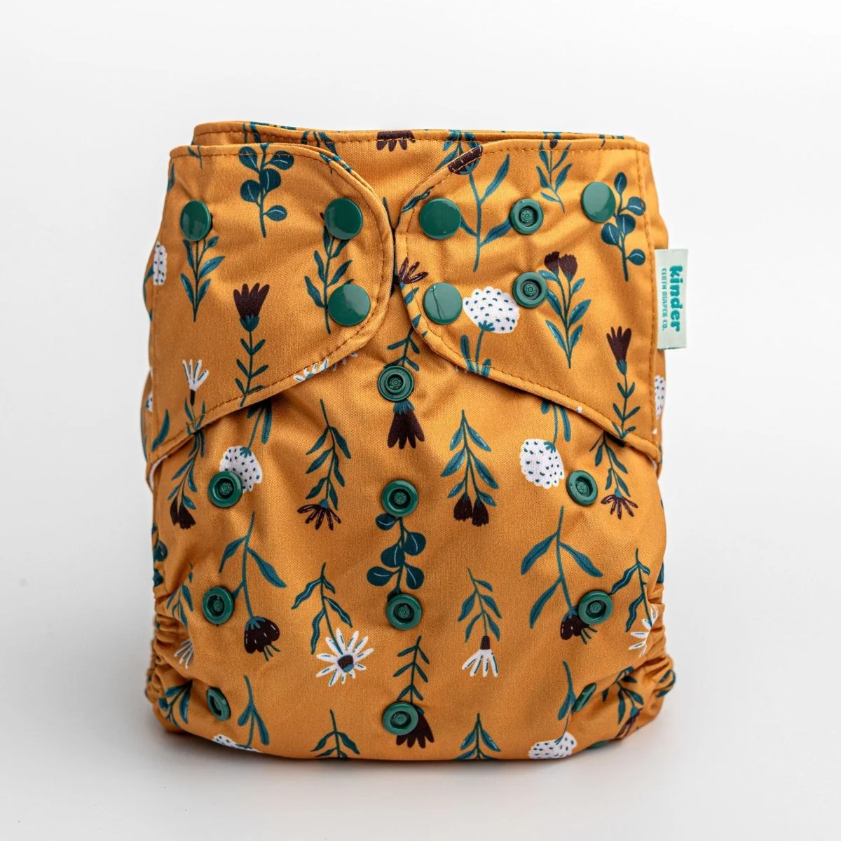 Floral: Essentials Pocket Cloth Diaper with Athletic Wicking Jersey, Grows with your Baby - Image 3