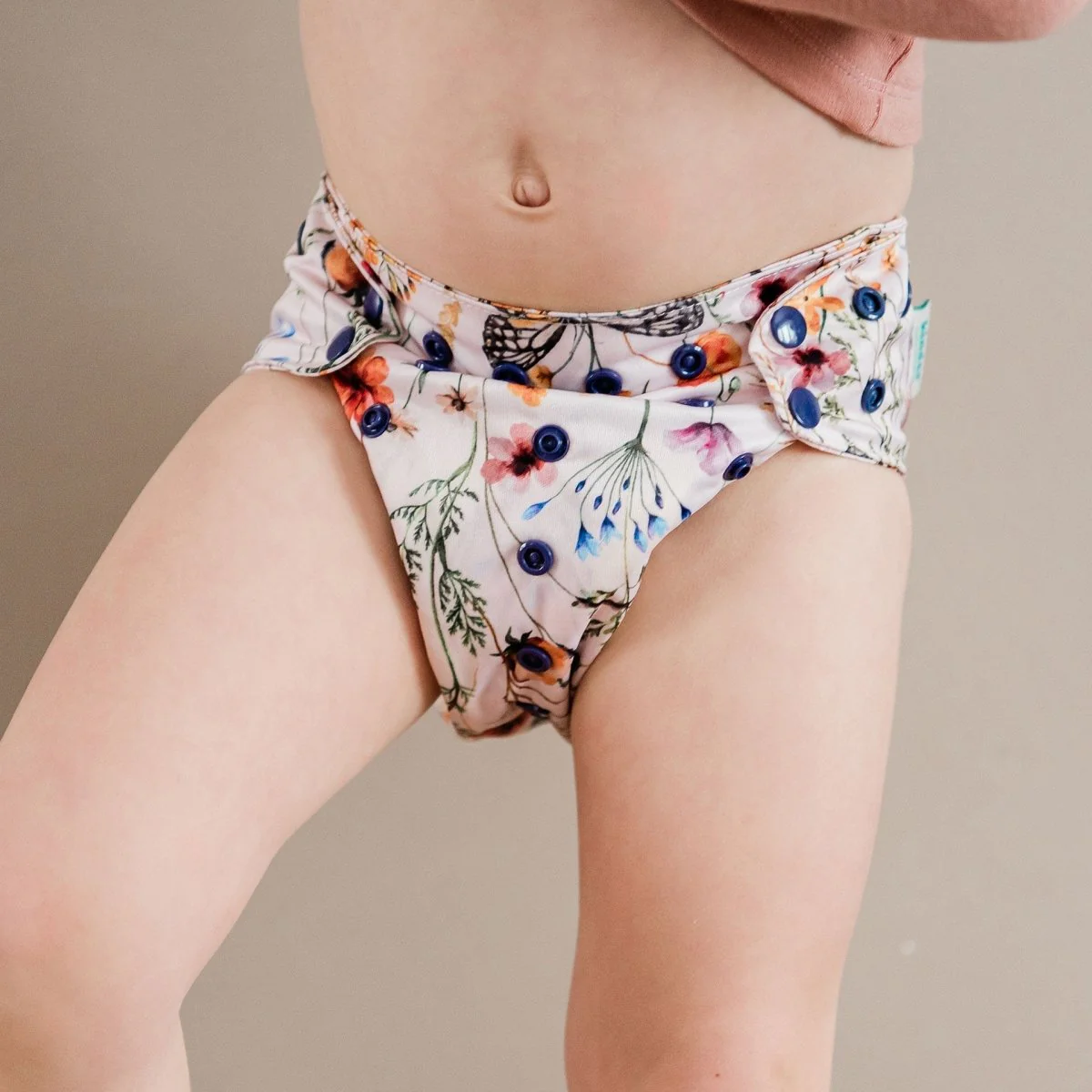 Floral: Essentials Pocket Cloth Diaper with Athletic Wicking Jersey, Grows with your Baby - Image 40