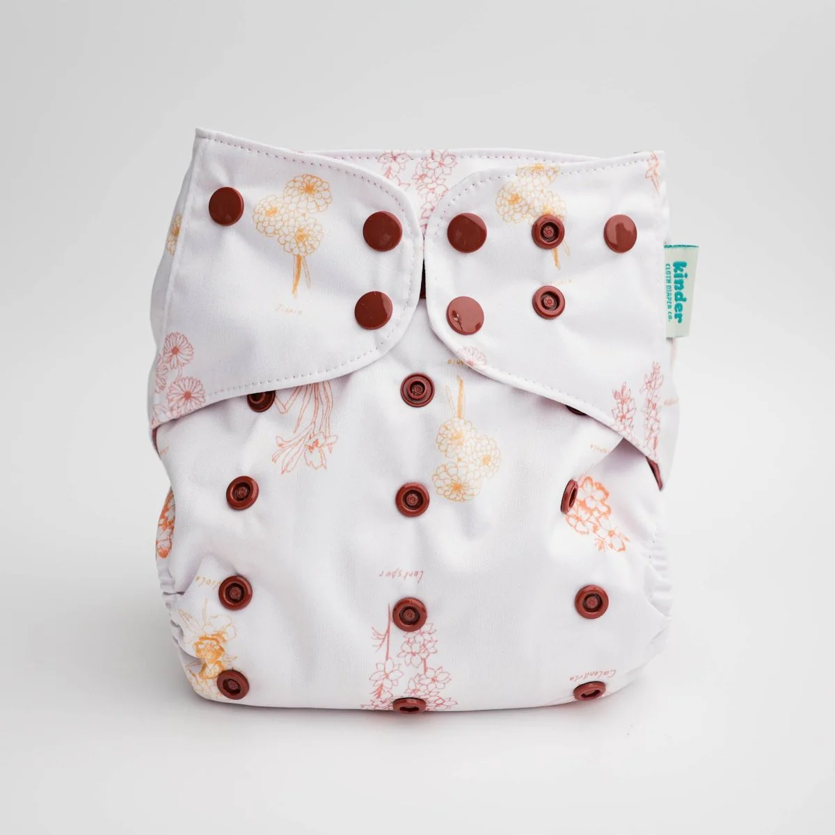 Floral: Essentials Pocket Cloth Diaper with Athletic Wicking Jersey, Grows with your Baby - Image 49