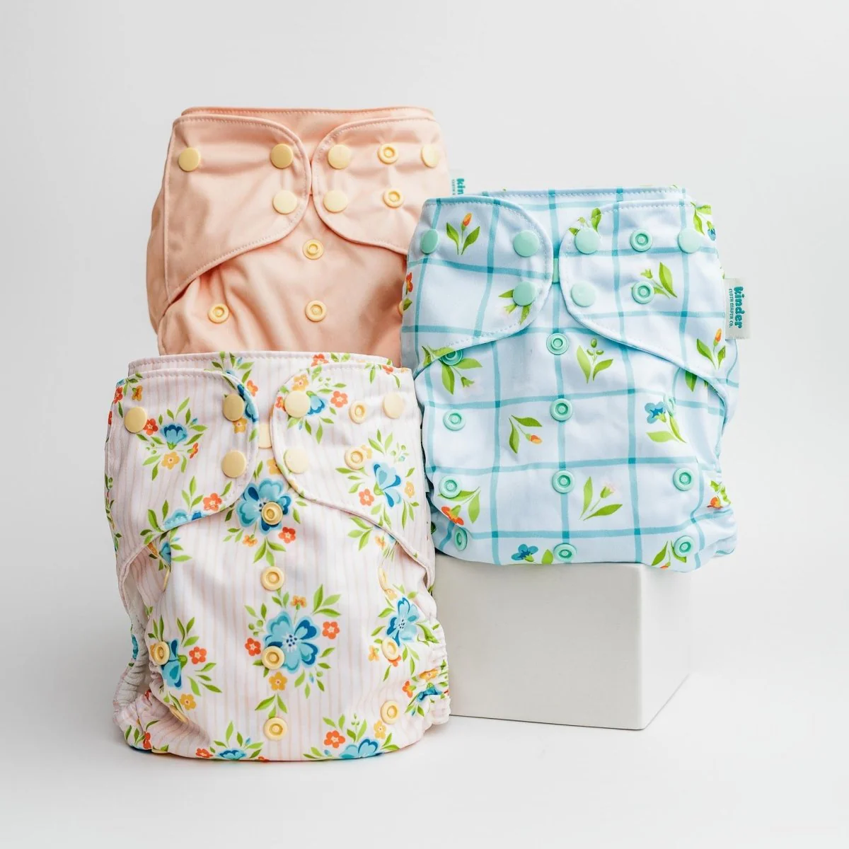 Floral: Essentials Pocket Cloth Diaper with Athletic Wicking Jersey, Grows with your Baby - Image 52