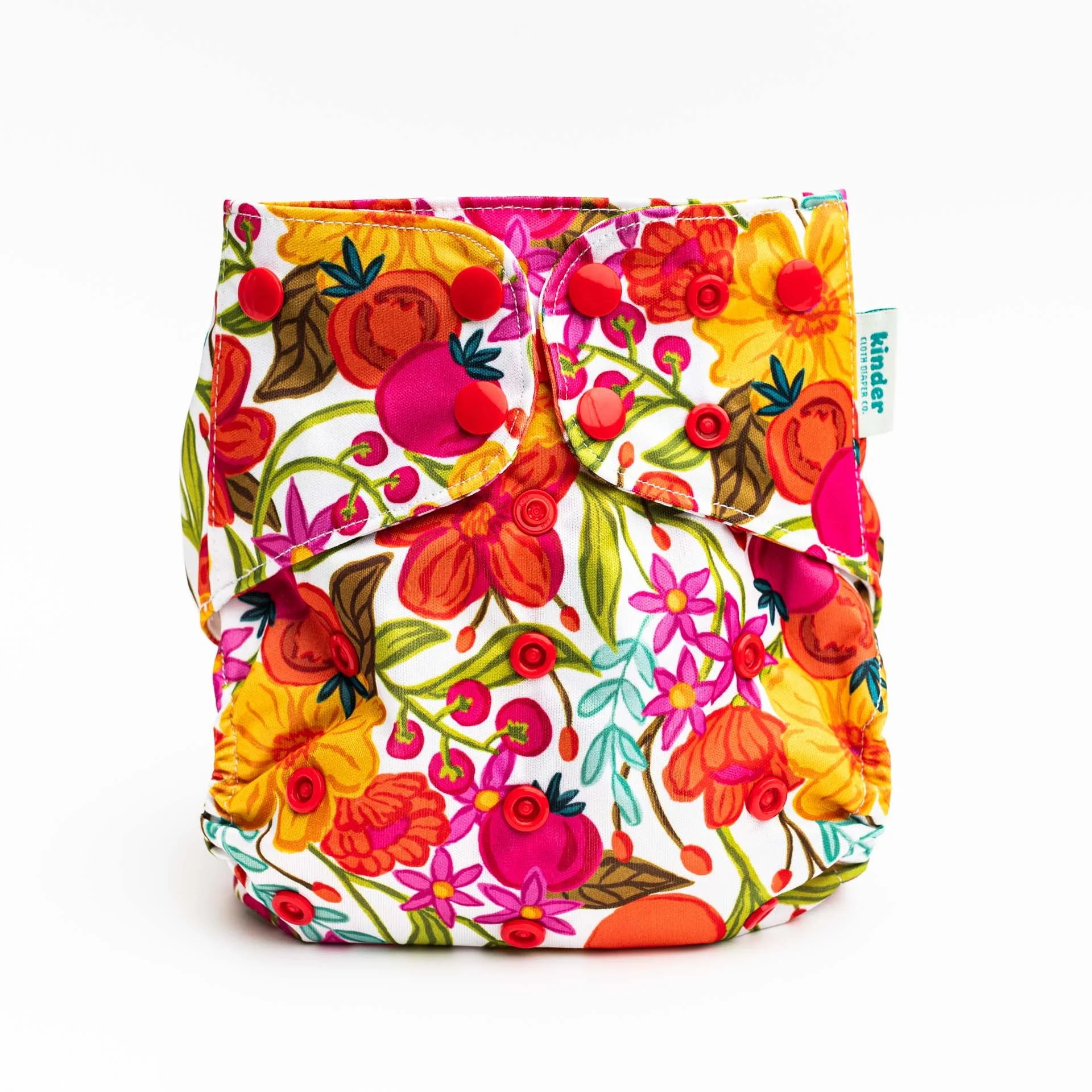 Floral: Essentials Pocket Cloth Diaper with Athletic Wicking Jersey, Grows with your Baby - Image 55
