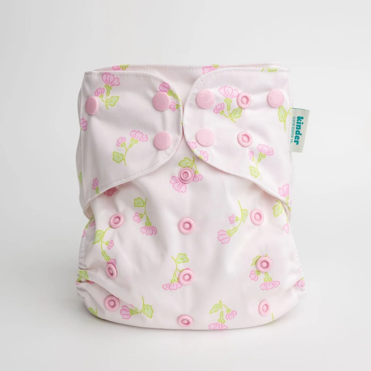Floral: Essentials Pocket Cloth Diaper with Athletic Wicking Jersey, Grows with your Baby - Image 57