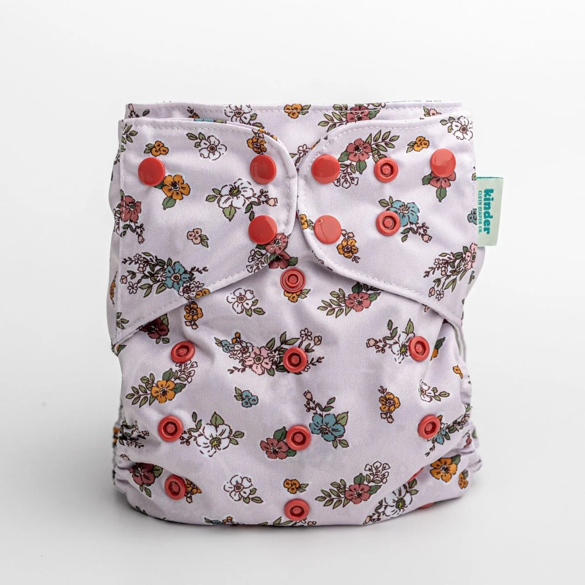 Floral: Essentials Pocket Cloth Diaper with Athletic Wicking Jersey, Grows with your Baby - Image 6