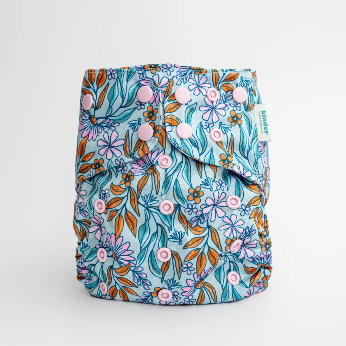 Floral: Essentials Pocket Cloth Diaper with Athletic Wicking Jersey, Grows with your Baby - Image 63