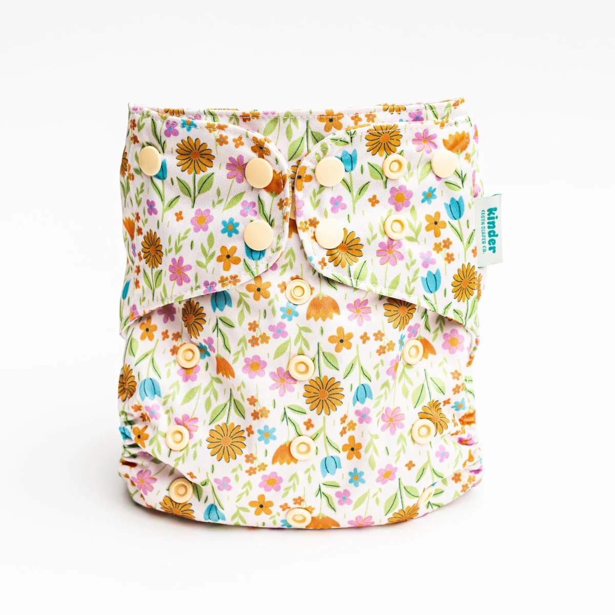 Floral: Essentials Pocket Cloth Diaper with Athletic Wicking Jersey, Grows with your Baby - Image 79
