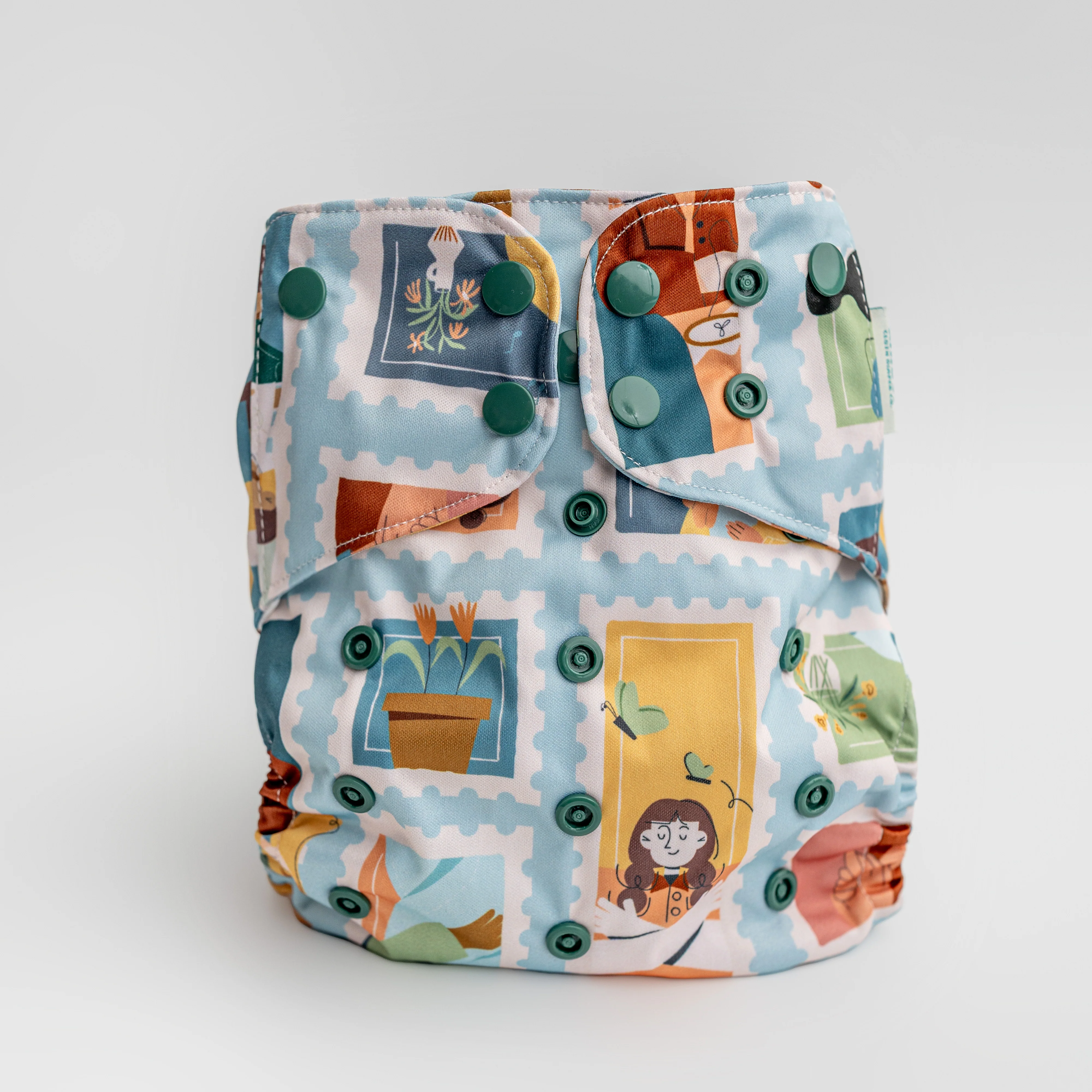 Floral: Essentials Pocket Cloth Diaper with Athletic Wicking Jersey, Grows with your Baby - Image 80