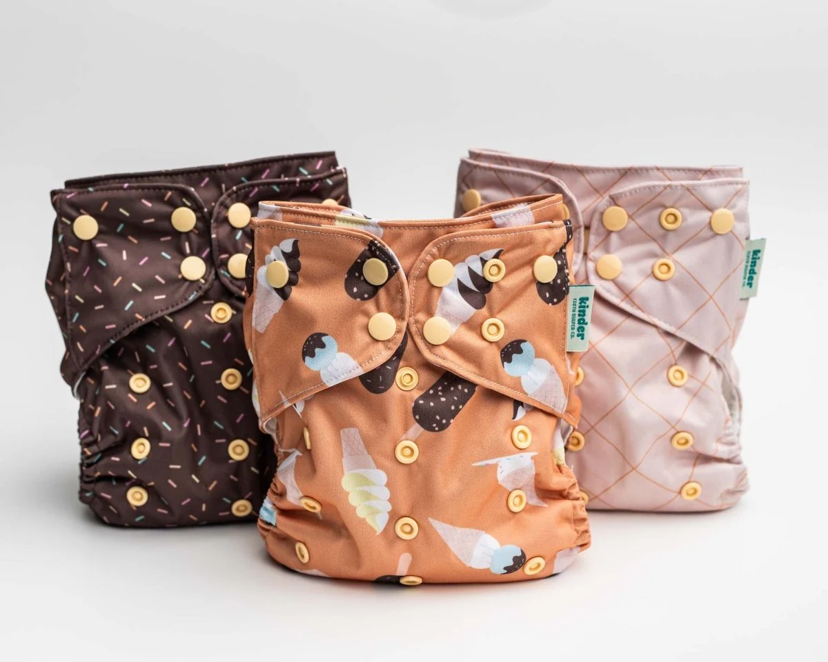 Food: Essentials Pocket Cloth Diaper with Athletic Wicking Jersey, Grows with your Baby - Image 23