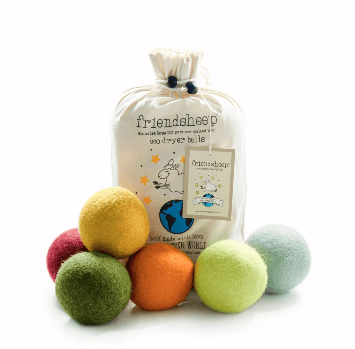Reusable Wool Dryer Balls, Hand Made Eco Friendly - Image 6
