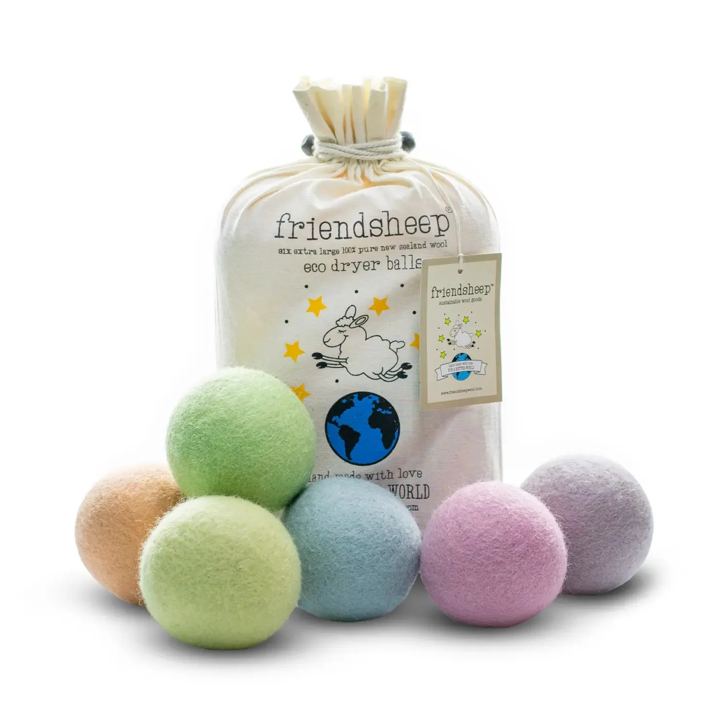 Reusable Wool Dryer Balls, Hand Made Eco Friendly - Image 8