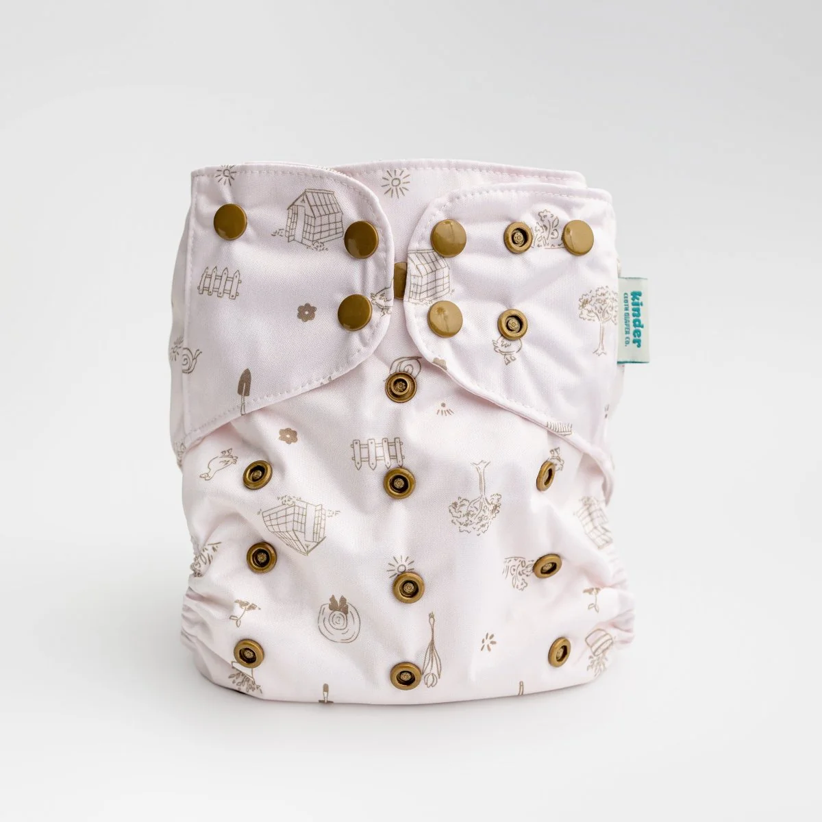 Animals and Insects: Essentials Pocket Cloth Diaper with Athletic Wicking Jersey, Grows with your Baby - Image 124