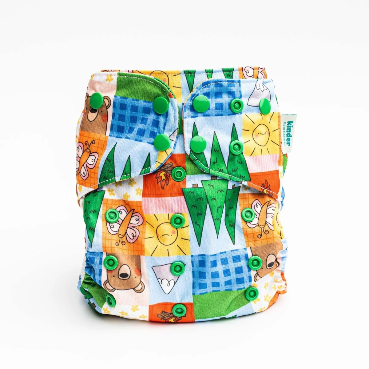 Animals and Insects: Essentials Pocket Cloth Diaper with Athletic Wicking Jersey, Grows with your Baby - Image 27