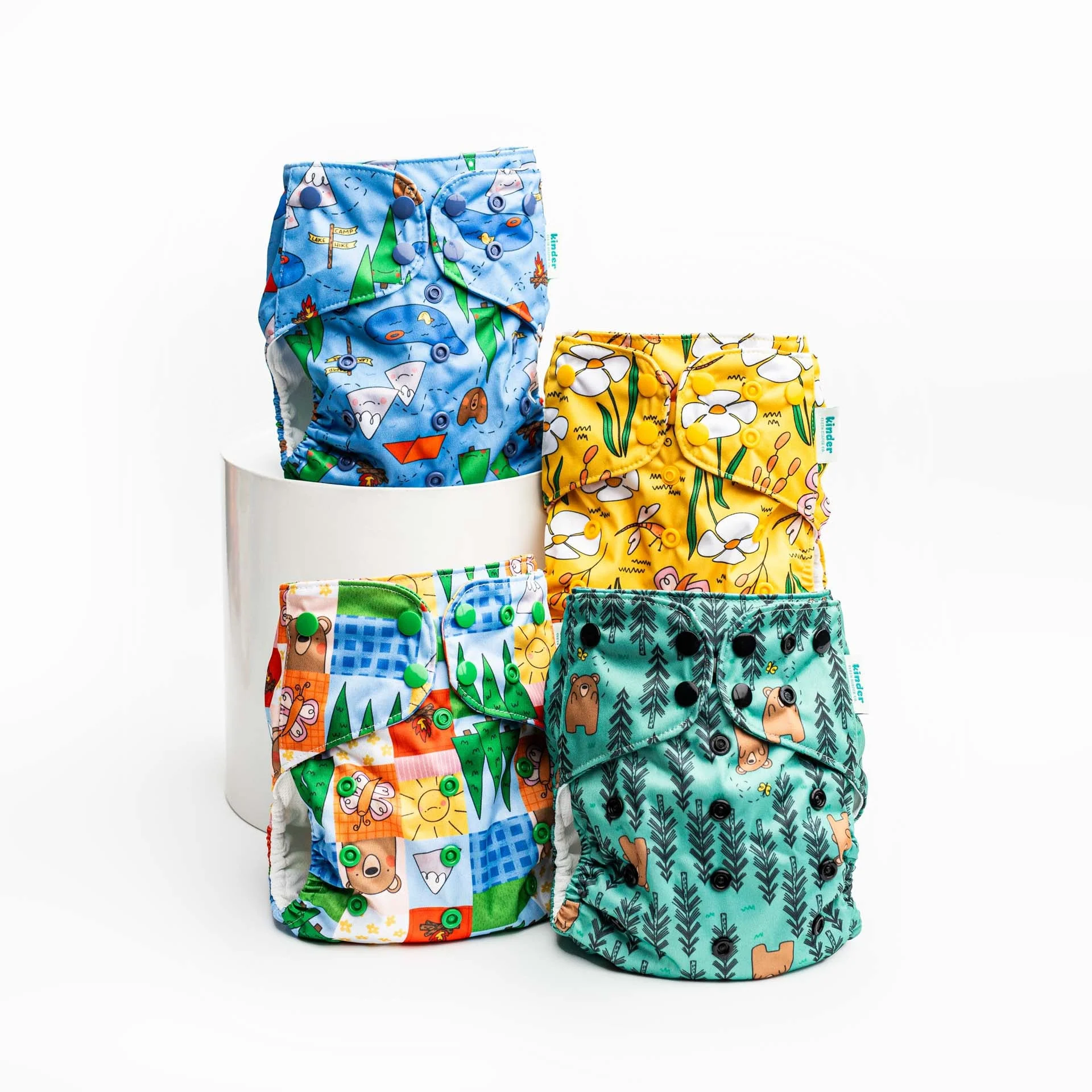 Animals and Insects: Essentials Pocket Cloth Diaper with Athletic Wicking Jersey, Grows with your Baby - Image 37