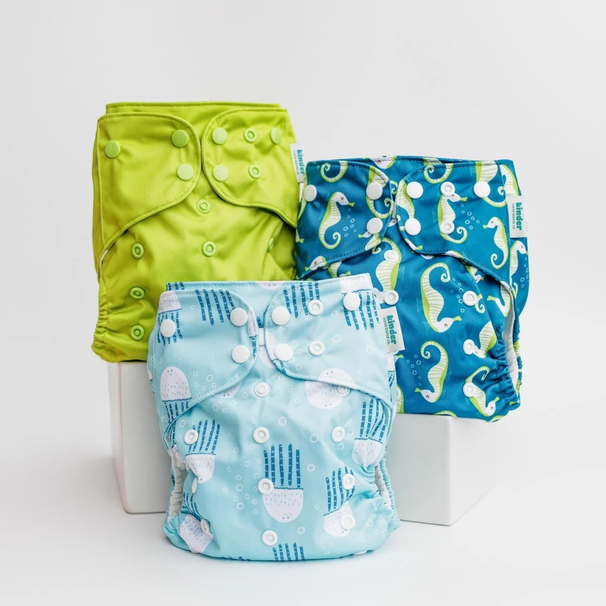 Animals and Insects: Essentials Pocket Cloth Diaper with Athletic Wicking Jersey, Grows with your Baby - Image 61