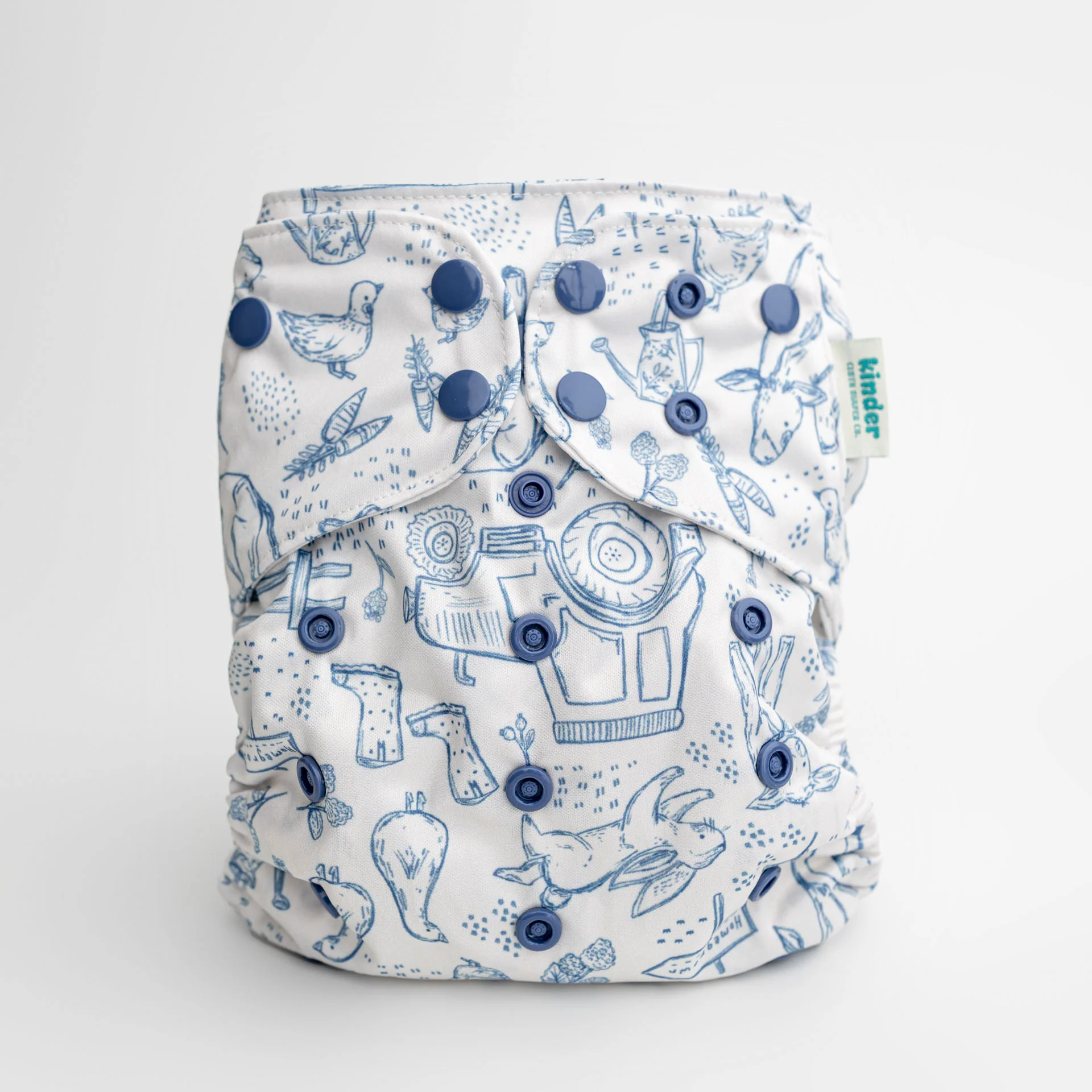 Animals and Insects: Essentials Pocket Cloth Diaper with Athletic Wicking Jersey, Grows with your Baby - Image 96