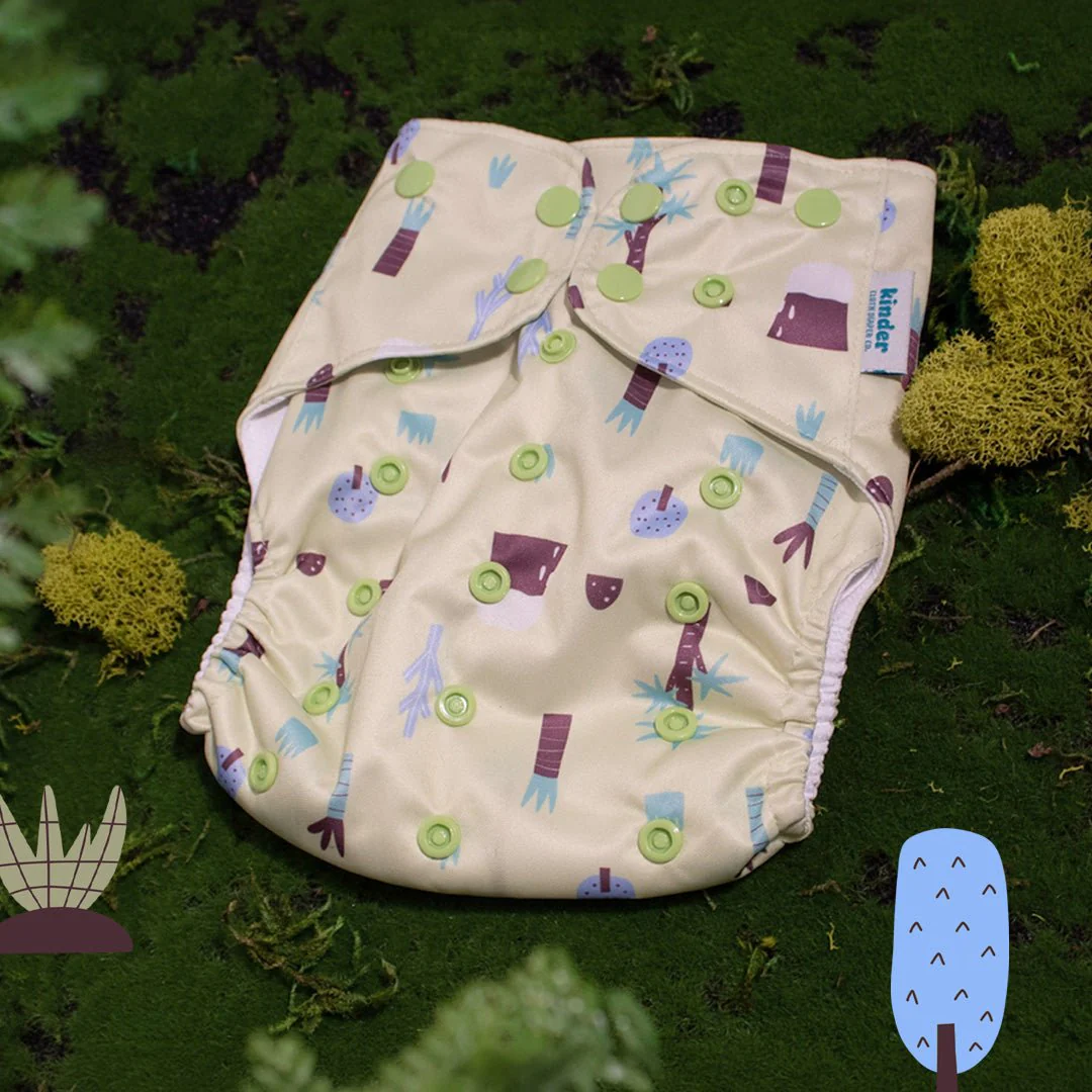 Nature: Essentials Pocket Cloth Diaper with Athletic Wicking Jersey, Grows with your Baby - Image 110