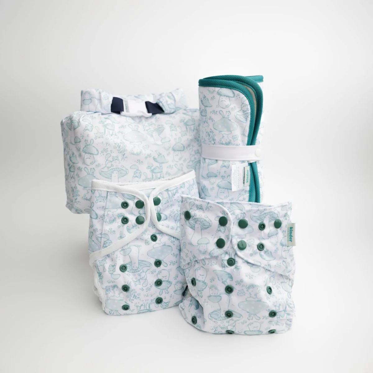 Nature: Essentials Pocket Cloth Diaper with Athletic Wicking Jersey, Grows with your Baby - Image 39