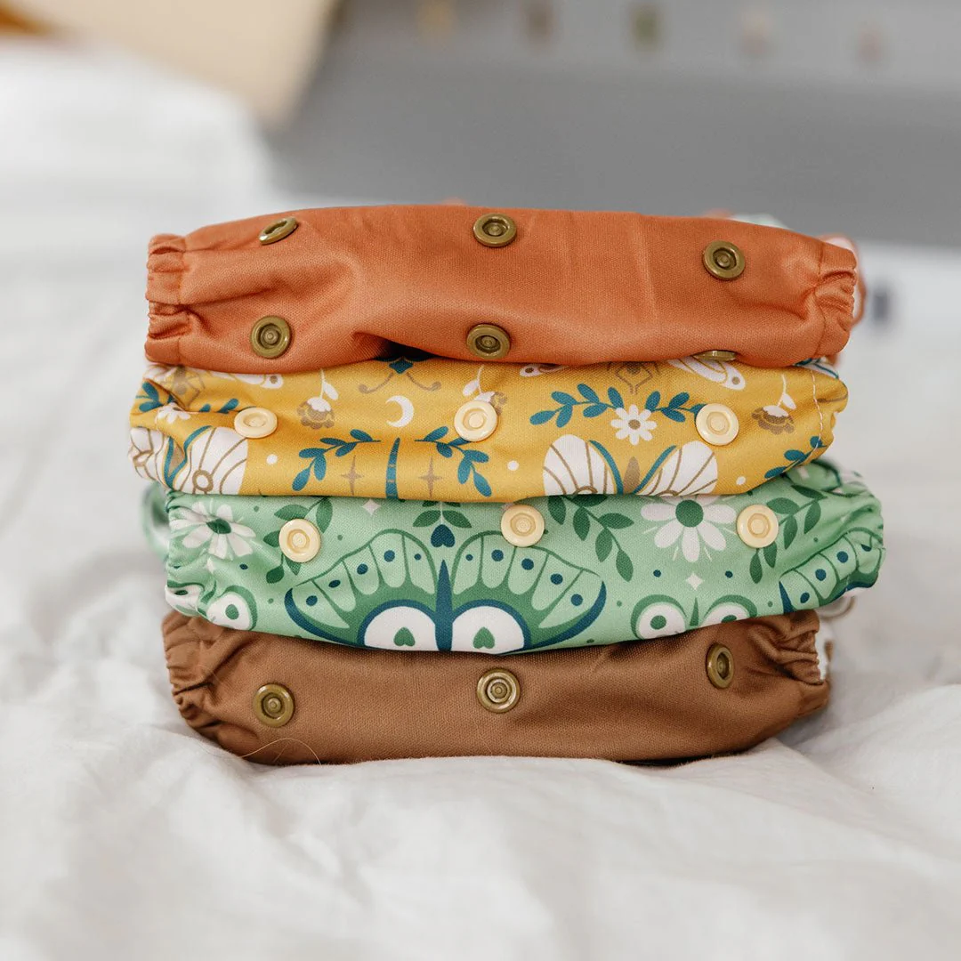 Nature: Essentials Pocket Cloth Diaper with Athletic Wicking Jersey, Grows with your Baby - Image 53