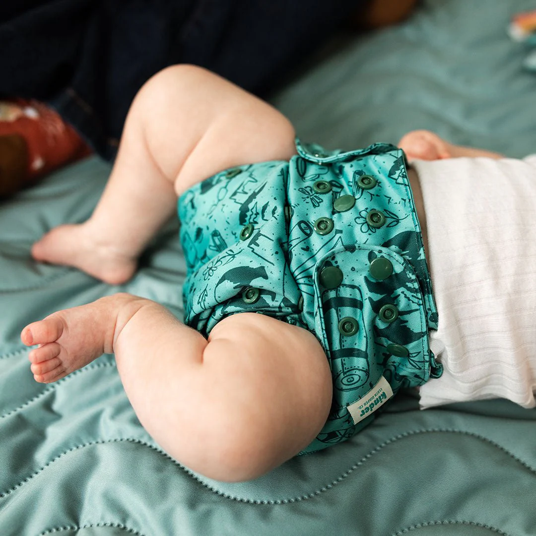 Nature: Essentials Pocket Cloth Diaper with Athletic Wicking Jersey, Grows with your Baby - Image 79