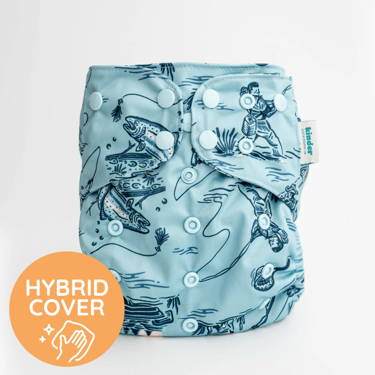 Essentials Hybrid Wipeable Diaper Cover in Prints - Image 12