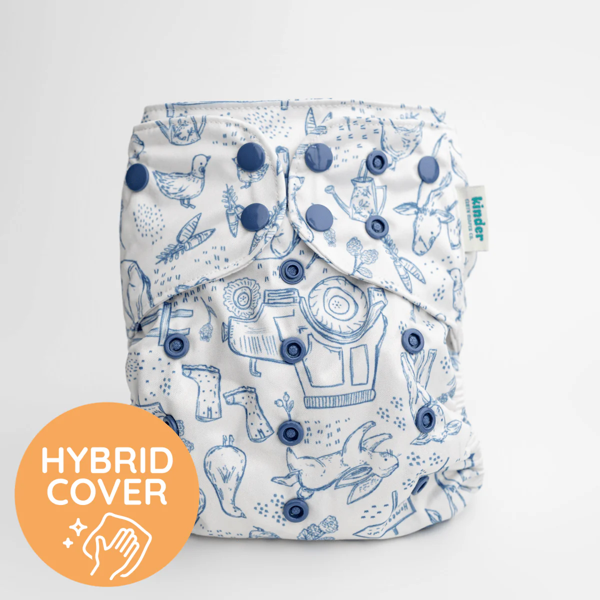 Essentials Hybrid Wipeable Diaper Cover in Prints - Image 14