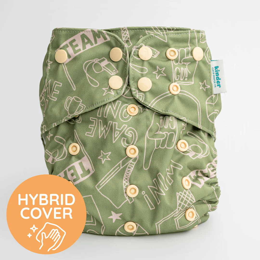Essentials Hybrid Wipeable Diaper Cover in Prints - Image 3