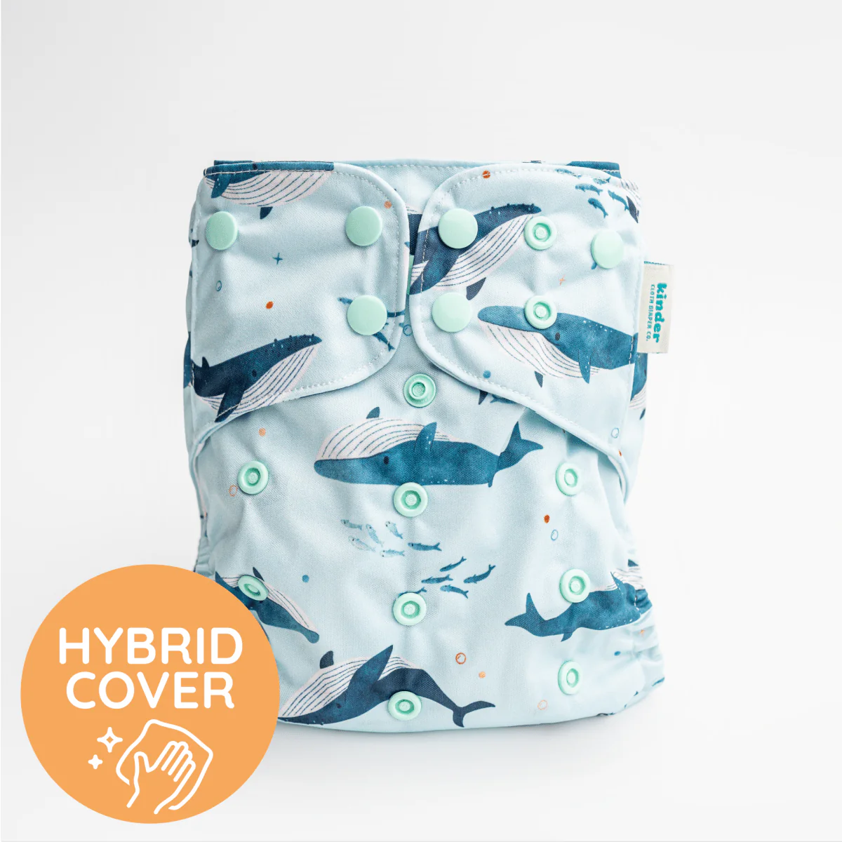 Essentials Hybrid Wipeable Diaper Cover in Prints - Image 38